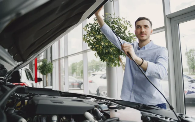 Araç gösterge panelinde yanan motor arıza lambası